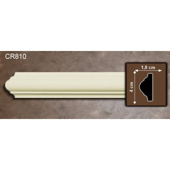 Grand Decor Kaderlijst CR810 (40 x 18 mm), polyurethaan, lengte 2 m