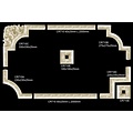 Grand Decor CR710B hoekbochten (275 x 275 mm), polyurethaan, set (4 hoeken)