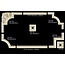 Grand Decor CR710B hoekbochten (275 x 275 mm), polyurethaan, set (4 hoeken)
