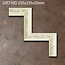 Grand Decor Corner pieces CR710D (235 x 235 mm), polyurethane, set (4 corners)
