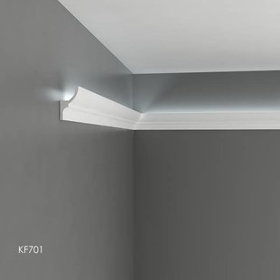 KF701 (70 x 40 mm), lengte 2 m, PU - LED sierlijst voor indirecte verlichting