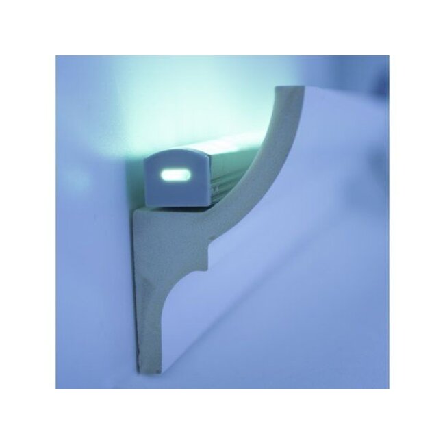 Tesori Plafondlijst met LED verlichting – KF701 (70 x 40 mm) PU Sierlijst voor indirecte verlichting, lengte 2 m