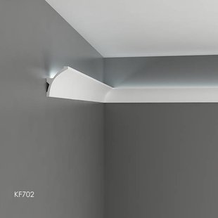 KF702 (80 x 60 mm), lengte 2 m, PU - LED sierlijst voor indirecte verlichting