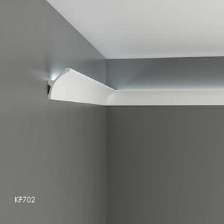 Tesori KF702 (80 x 60 mm), lengte 2 m, PU - LED sierlijst voor indirecte verlichting