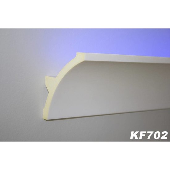 Tesori Polyurethaan - LED sierlijst voor indirecte verlichting, KF702 (80 x 60 mm), lengte 2 m