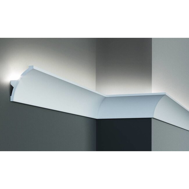 Tesori Polyurethane LED moulding for indirect lighting, KF702 (80 x 60 mm), length 2 m