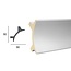 Tesori Polyurethane LED moulding for indirect lighting, KF703 (90 x 90 mm), length 2 m
