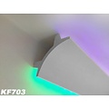 Tesori Polyurethaan - LED sierlijst voor indirecte verlichting, KF703 (90 x 90 mm), lengte 2 m