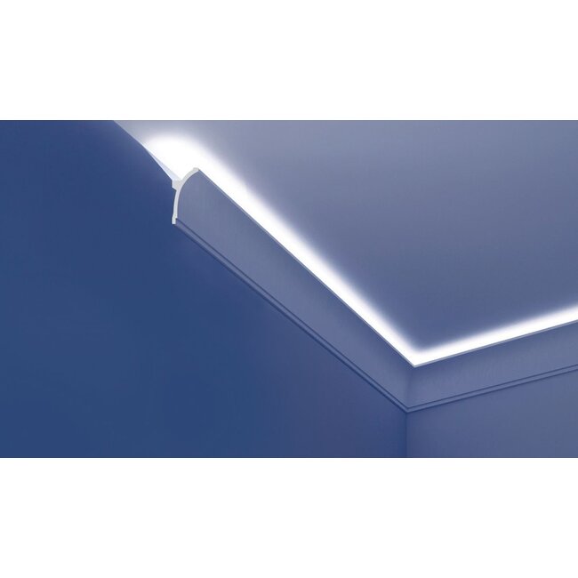 Tesori Polyurethaan - LED sierlijst voor indirecte verlichting, KF704 (100 x 50 mm), lengte 2 m