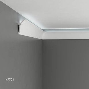 KF704 (100 x 50 mm), lengte 2 m, PU - LED sierlijst voor indirecte verlichting