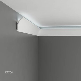 Tesori KF704 (100 x 50 mm), lengte 2 m, PU - LED sierlijst voor indirecte verlichting