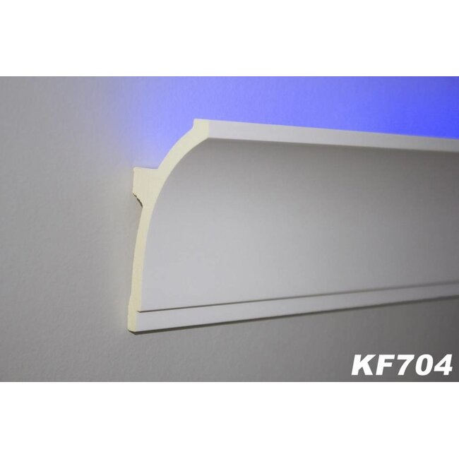 Tesori Polyurethaan - LED sierlijst voor indirecte verlichting, KF704 (100 x 50 mm), lengte 2 m