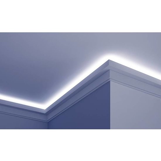 Tesori Polyurethaan - LED sierlijst voor indirecte verlichting, KF705 (111 x 60 mm), lengte 2 m
