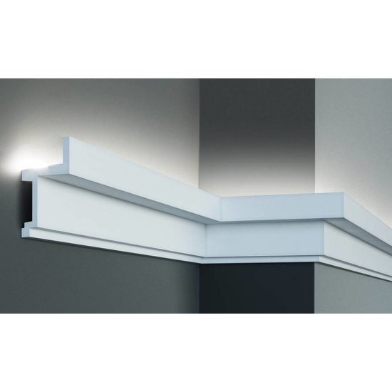 Tesori Polyurethaan - LED sierlijst voor indirecte verlichting, KF705 (111 x 60 mm), lengte 2 m