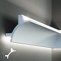 Tesori Polyurethaan - LED sierlijst voor indirecte verlichting, KF706 (115 x 115 mm), lengte 2 m