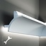 Tesori Polyurethane LED moulding for indirect lighting, KF706 (115 x 115 mm), length 2 m