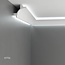 Tesori Polyurethane LED moulding for indirect lighting, KF706 (115 x 115 mm), length 2 m