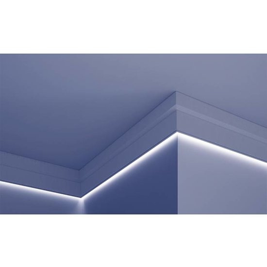 Tesori Polyurethaan - LED sierlijst voor indirecte verlichting, KF707 (179 x 45 mm), lengte 2 m