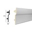 Tesori Polyurethaan - LED sierlijst voor indirecte verlichting, KF707 (179 x 45 mm), lengte 2 m