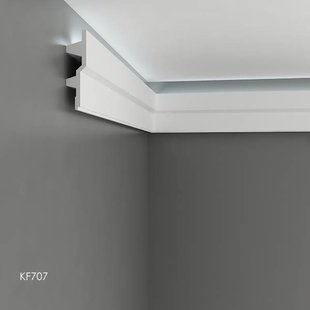KF707 (179 x 45 mm), lengte 2 m, PU - LED sierlijst voor indirecte verlichting