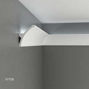 KF708 (140 x 106 mm), lengte 2 m, PU - LED sierlijst voor indirecte verlichting