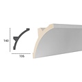 Tesori Polyurethaan - LED sierlijst voor indirecte verlichting, KF708 (140 x 106 mm), lengte 2 m