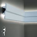 Tesori Polyurethaan - LED sierlijst voor indirecte verlichting, KF709 (150 x 40 mm), lengte 2 m