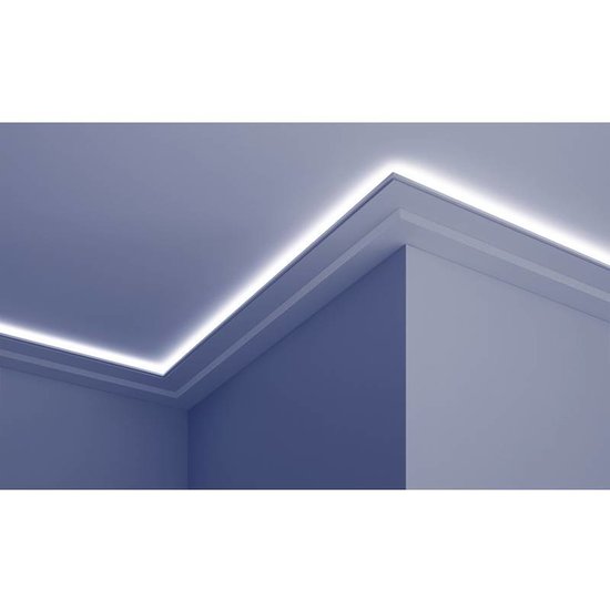 Tesori Polyurethaan - LED sierlijst voor indirecte verlichting, KF709 (150 x 40 mm), lengte 2 m