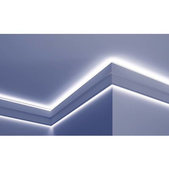 Tesori Polyurethaan - LED sierlijst voor indirecte verlichting, KF709 (150 x 40 mm), lengte 2 m