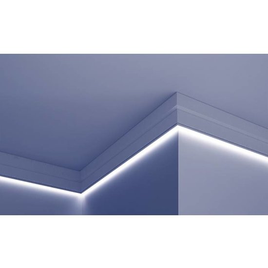 Tesori Polyurethaan - LED sierlijst voor indirecte verlichting, KF709 (150 x 40 mm), lengte 2 m