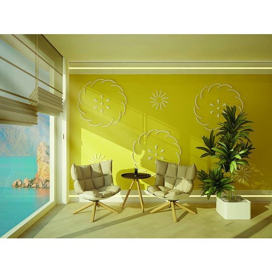 Art Decor Ornamenten A693 polyurethaan wand, plafond(set à 2 stuks)