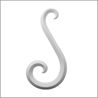 Art Decor Ornamenten A700 L/R polyurethaan wand, plafond (set à 2 stuks)