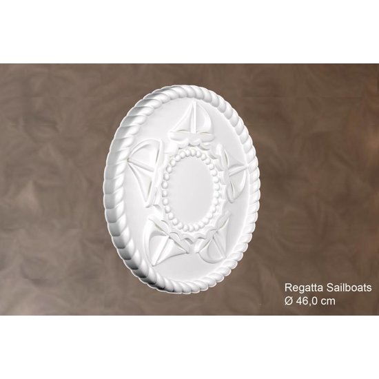 Grand Decor Rozet REGATTA SAILBOATS diameter 46,0 cm babykamer / kinderkamer