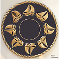 Grand Decor Rozet REGATTA SAILBOATS diameter 46,0 cm babykamer / kinderkamer