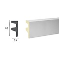 Tesori Polyurethaan - LED sierlijst voor indirecte verlichting, KF501 (62 x 25 mm), lengte 2 m