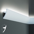 Tesori Polyurethaan - LED sierlijst voor indirecte verlichting, KF502 (75 x 36 mm), lengte 2 m