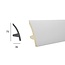 Tesori Polyurethane LED moulding for indirect lighting, KF502 (75 x 36 mm), length 2 m