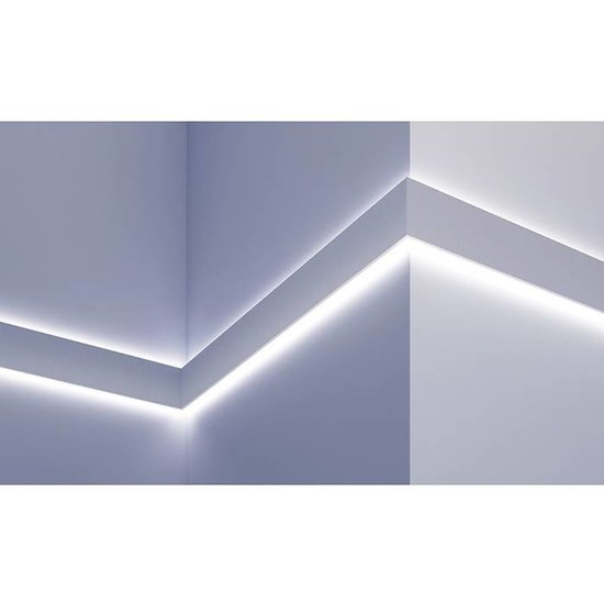 Tesori Polyurethaan - LED sierlijst voor indirecte verlichting, KF503 (100 x 45 mm), lengte 2 m