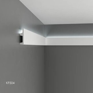 Tesori KF504 (102 x 25 mm), lengte 2 m, PU - LED sierlijst voor indirecte verlichting