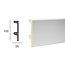 Tesori Polyurethaan - LED sierlijst voor indirecte verlichting, KF504 (102 x 25 mm), lengte 2 m