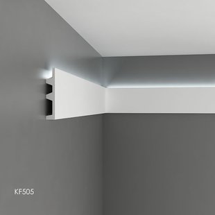 KF505 (142 x 25 mm), lengte 2 m, PU - LED sierlijst voor indirecte verlichting