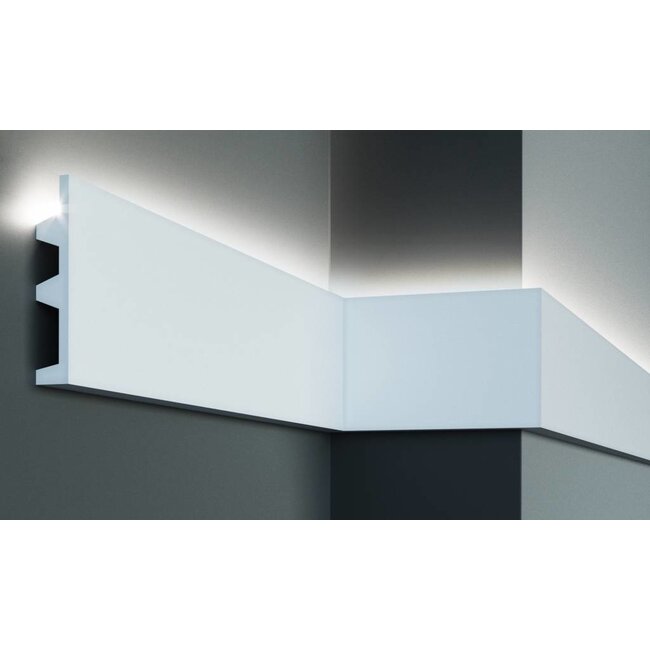 Tesori Polyurethaan - LED sierlijst voor indirecte verlichting, KF505 (142 x 25 mm), lengte 2 m