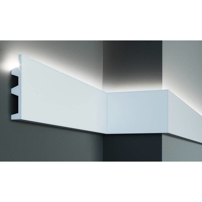Tesori Polyurethane LED moulding for indirect lighting, KF505 (142 x 25 mm), length 2 m
