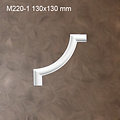 Grand Decor M220-1 hoekbochten (130 x 130 mm), polyurethaan, set (4 hoeken)