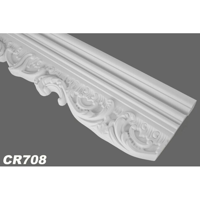 Grand Decor CR708 (138 x 40 mm), lengte 2 m, Polyurethaan stootvast