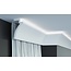 Tesori Gordijnprofiel Polyurethaan - LED sierlijst voor indirecte verlichting, KF801 (120 x 60 mm), lengte 2 m