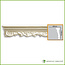 Grand Decor Panel moulding CR708 (138 x 40 mm), polyurethane, length 2 m