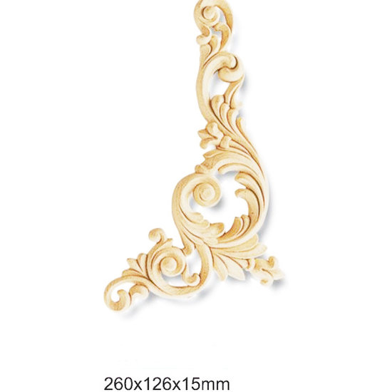 Grand Decor Ornament A611 R (260 x 126 x 15 mm), polyurethaan