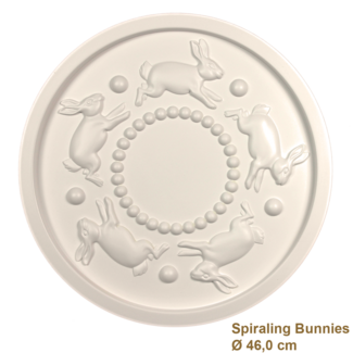 Grand Decor Rozet kinderkamer SPIRALING BUNNIES diameter 46,0 cm