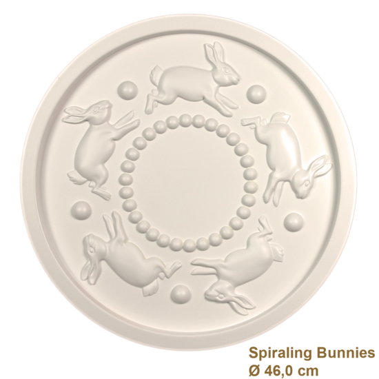 Grand Decor Rozet SPIRALING BUNNIES diameter 46,0 cm babykamer / kinderkamer